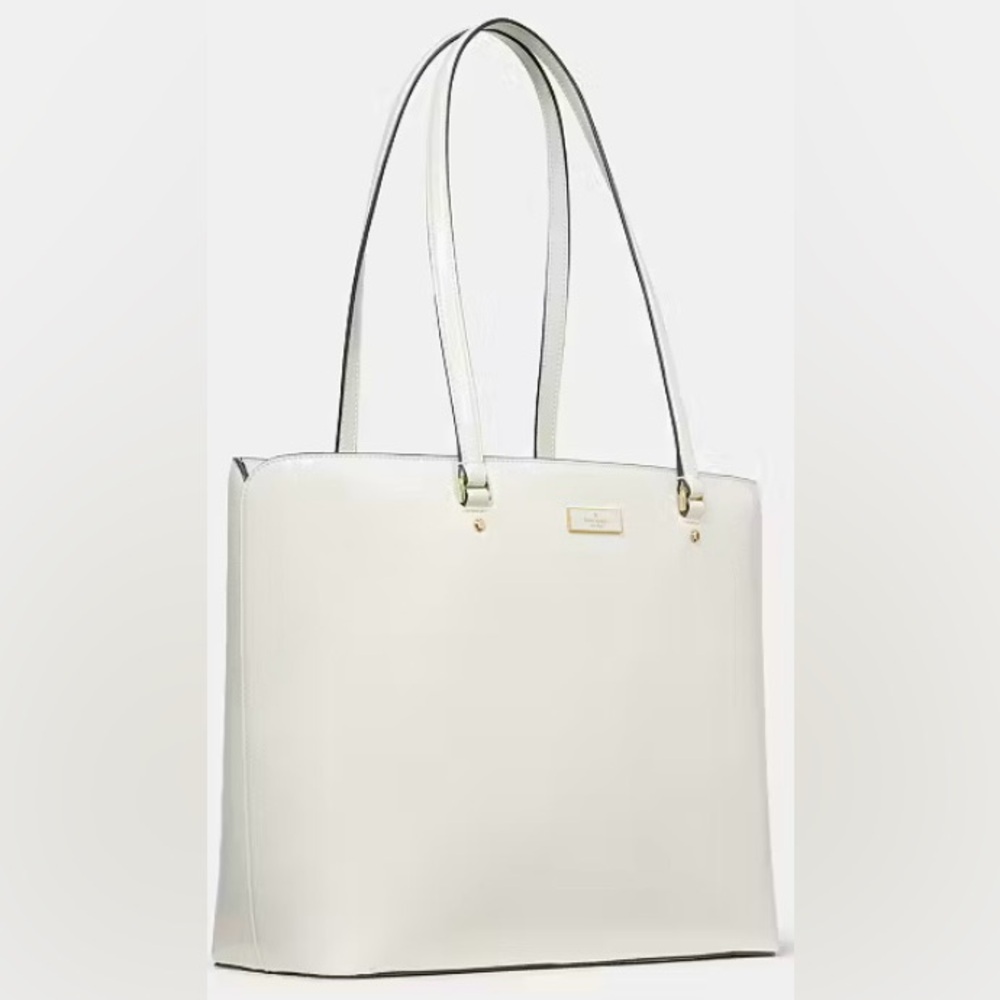 Kate Spade Meringue Bridget Crinkle Patent Large Tote